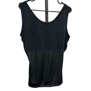 TeezHer Womens Black Sleeveless Shaper Tank Top Sz 1X